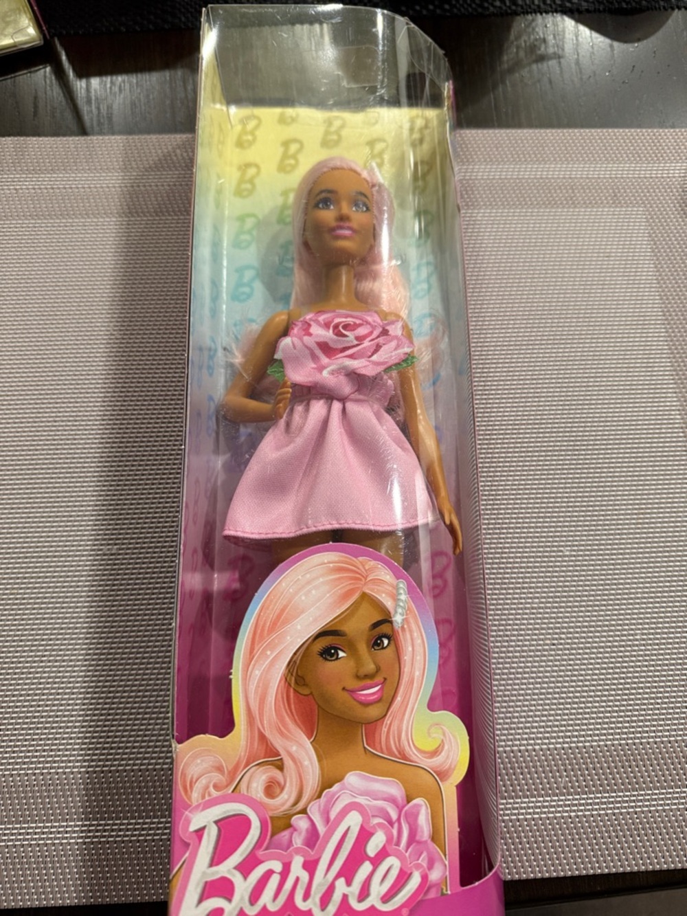 Barbie Pink Rose Party Dress Doll